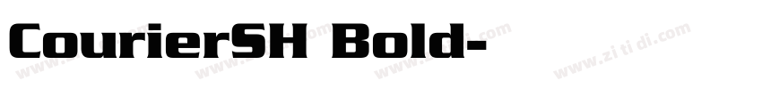 CourierSH Bold字体转换